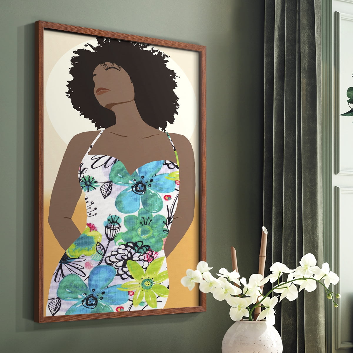 You Go Woman I Framed Print - Solid Wood in Single Picture Frame Solid Wood 2 Framed Print
