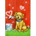 thumbnail image 1 of Toland Home Garden Painter Puppy Garden Flag, 1 of 5