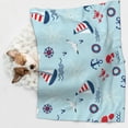 thumbnail image 6 of Yiaed Sailboats Anchors Print Dog Blankets-Cat Blanket Washable for Couch Protection,Puppy Blanket, Soft Plush Reversible Throw Furniture Protector-Small, 6 of 8