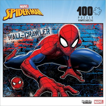 Buffalo Games 100-Piece Marvel Wall Crawler Interlocking Jigsaw Puzzle