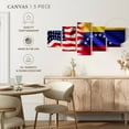 thumbnail image 4 of Elephant Stock America Venezuela Flags Wall Art - Horizontal Multi Panel Canvas - Living Room Wall Decor - Flags Multi Panel - Blue And Yellow Decor - 29" x 12", 4 of 4
