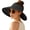 1pack-black, variant on Foldable Wide Brim Straw Sun Hat for Women - Floppy Beach Visor with Ponytail Hole