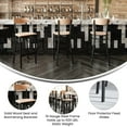 thumbnail image 2 of Flash Furniture Wright 29.75"H Square Full Back Restaurant Dining Barstool, Natural, 2 of 3