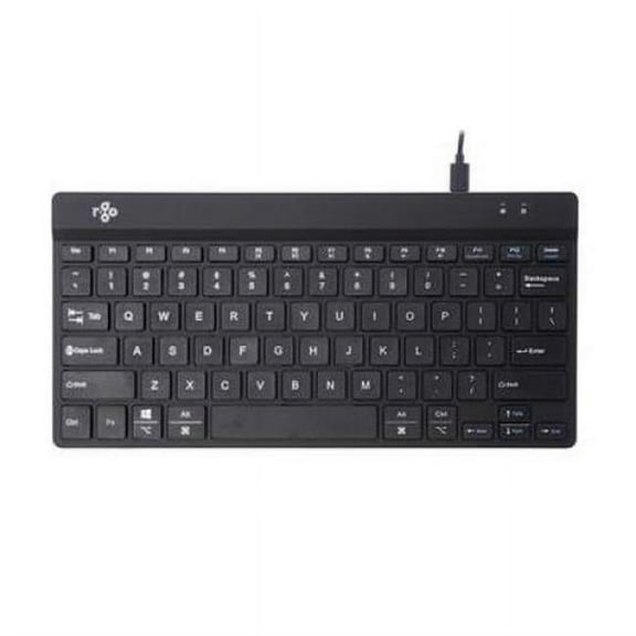 R-Go Tools Compact Break Wired Keyboard Cover, Transparent