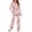 Bow Daisy Spider Web Print, variant on Aplkyhs Pink Bow Deer Pajama Set Women 2 Piece with Pockets Long Sleeve Loungewear Set Button-down Shirt Full-length Pants Soft Sleepwear Nightwear