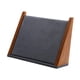 thumbnail image 4 of Estante de almacenamiento de collares, encimera de joyería, soporte para presentación de joyería, base de madera, soporte de joyería portátil para vit Gris, 4 of 8