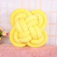 thumbnail image 2 of Knot pillow Hand-woven floral knot pillow Decorative square knot pillow, 2 of 2
