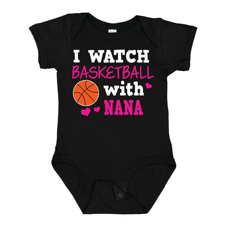 

Inktastic I Watch Basketball with Nana Gift Baby Girl Bodysuit