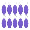 thumbnail image 1 of Unique Bargains Vintage Motel Keychain Blank Hotel Keychains Rhombus Retro Key Tag, Purple, 10 Pack, 1 of 7
