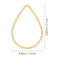 thumbnail image 2 of HOOWIFFY 50Pcs Golden Copper Waterdrop Pendant Rings for Women Jewelry Making Accessories Minimalist Design, 2 of 8