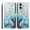 E, variant on ShellTech Wallet Case for iPhone 17, Floral Pattern PU Leather Flip Folio Cover TPU Interior Shell with Credit Card Holder Slots, Cash Pocket, Kickstand, Magnetic Closure & Detachable Wrist Strap,E