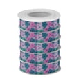 thumbnail image 2 of 5 Rolls Christmas Ribbon 1.5 inch Wide Decorative Ribbon for Gift Wrapping and Holiday Decorations Pink and Teal Tie-dye, 2 of 7