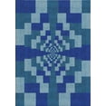 thumbnail image 1 of Ahgly Company Machine Washable Indoor Rectangle Transitional Blueberry Blue Area Rugs, 5' x 7', 1 of 7