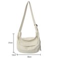 thumbnail image 3 of Bolsas cruzadas de lona Bolsa de mensajero de gran capacidad portátil para adolescentes (Beige) Tmvgtek Para Estrenar, 3 of 9