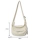 thumbnail image 3 of Bolsa De Hombro Bolsa cruzadas de lona de mensajero de gran capacidad portátil para adolescentes (Beige) Tmvgtek Para Estrenar, 3 of 9