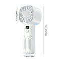 thumbnail image 3 of Qocolhg Portable Handheld Fan Rechargeable, High Speeds Strong Wind Mini USB Personal Fan Ventilator with Large Capacity Battery, Small Electric Fan for Girls Women Travel, White, Clearance, 3 of 6