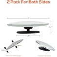 thumbnail image 6 of Trobo Blind Spot Car Mirror, 2” Round HD Glass Slim Frameless Convex Rear View Mirrors, Pack Of 2 Wide Angle 360°Rotate 30°Sway Adjustable Stick On Side Blindspot Mirror For All Cars, SUVs And Trucks, 6 of 7