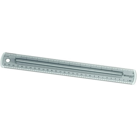 12" Finger-Grip Ruler, Available in Multiple Colors