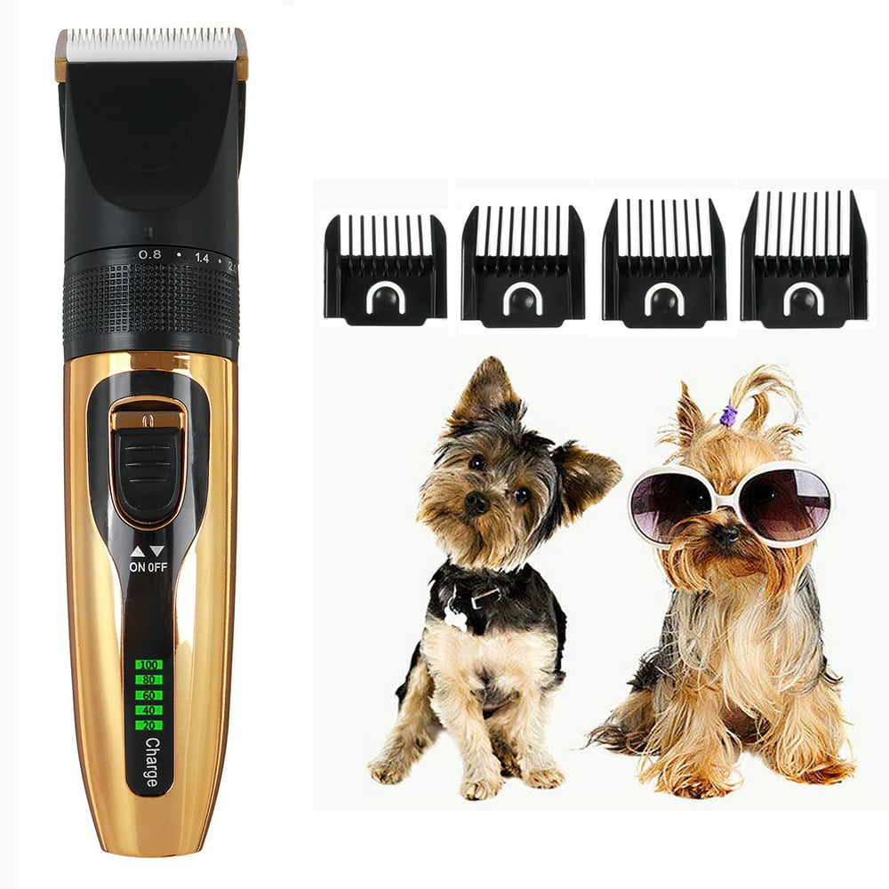Shaver Clippers, Cordless Pet Hair Trimmer with 4 Guard