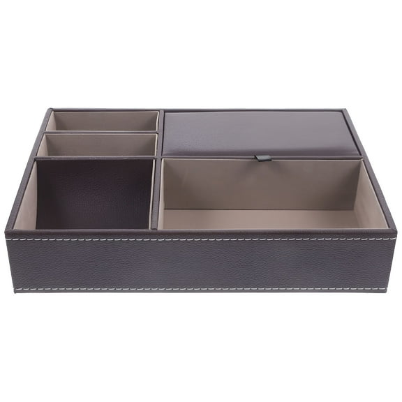 LAMIRO Bedside Storage Box Jewelry Boxes Necklace Storage Organizer Mens Wallet Trinket Holder Jewelry Display Case Travel Man