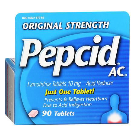 Pepcid AC Acid Reducer Tablets Original Strength 90.0 ea(pack of (Best Time To Take Pepcid Ac)