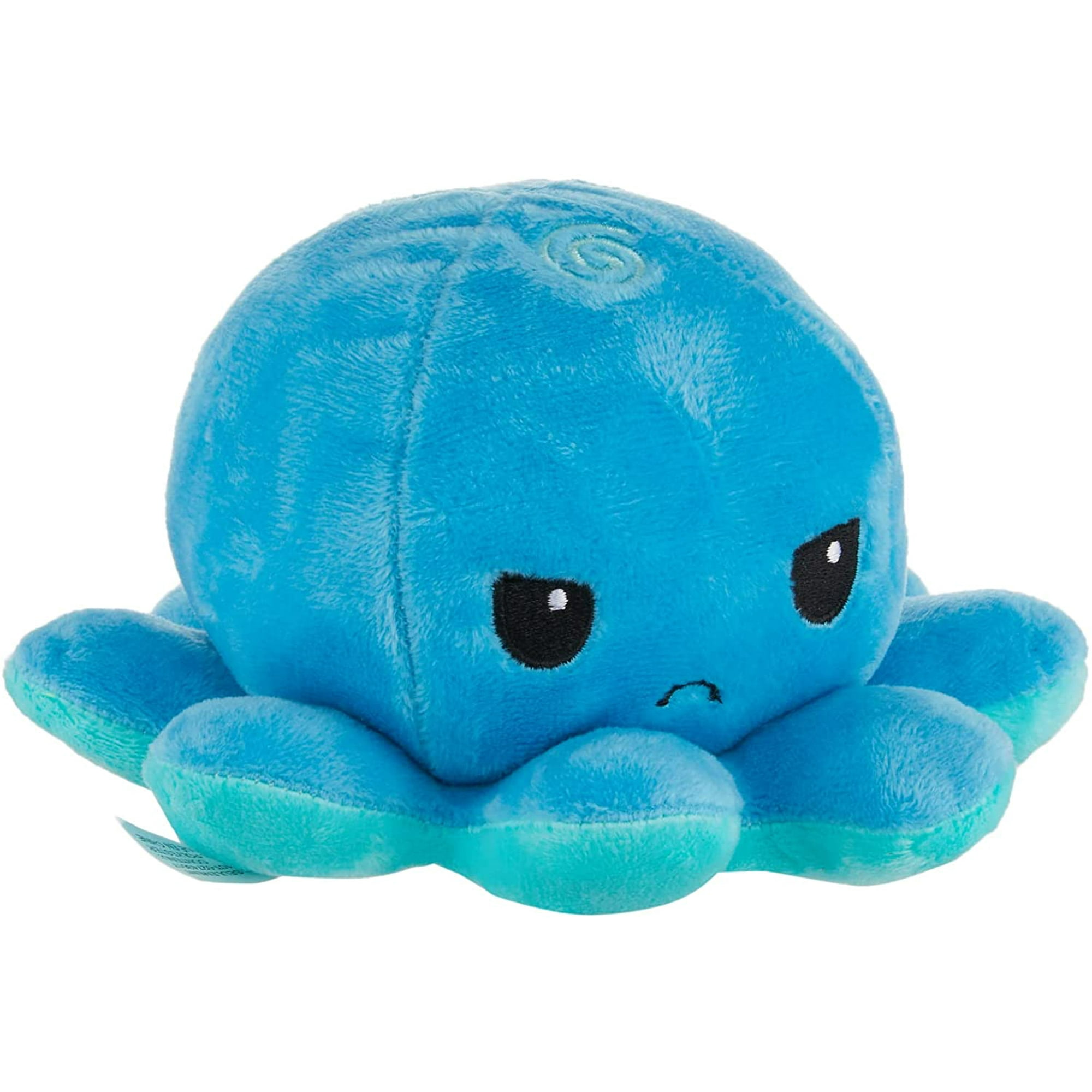 SUPRR FAFA | The Original Reversible Octopus Plushie | Patented Design |  Light Blue + Dark Blue | Happy + Angry | Show your mood without saying a  word! | Walmart Canada