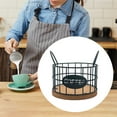 thumbnail image 5 of CUTICATE Coffee Pod Holder Coffee Pod Containers Coffee Bar Accessories Metal Coffee Pod Basket Organizer for s Countertop black, 5 of 8