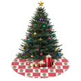 thumbnail image 3 of 30 Inch Christmas Tree Skirt – Velvet Plush Tree Mat, Soft Thickened Polyester with Red Ties, Single-Sided Printing, Available in 30in/36in/48in, Perfect for Holiday Xmas Tree Decoration, 3 of 7