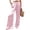 Pink, variant on Wutalume Women's Satin Palazzo Pants, Summer Casual Wide Leg Trousers, Flowy Beach Vacation Outfits,Elastic Waist, Dress Up or Down,Black L