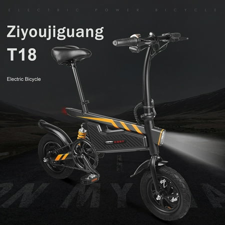 T18 Pro Folding Power Assist Bicycle with Pedals for Adults Waterproof E-Bike Electric Scooter , Up to Speed