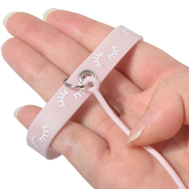 unbranded De Silicona Rosa Para Extensión De Pestañas Con Soporte Para Pinzas