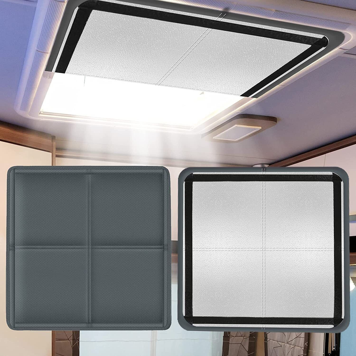16" RV Skylight Cover Shade, RV Roof Window Shade, RV Vent Sun Shade