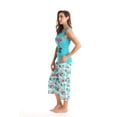 thumbnail image 2 of Just Love 100% Cotton Capri Sets Women Sleepwear Womans Pajamas Pjs (Turquoise - Let's Flamingle, Large), 2 of 3