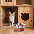 thumbnail image 3 of Elevated Cat Slow Feeder Bowl Tilt Raised Dish for Improved Eating Posture and Digestion with Non- Base Design, 3 of 3