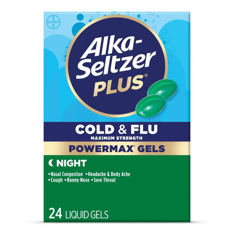 Alka-Seltzer Plus Maximum Strength Cold & Flu Medicine, Night