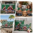 thumbnail image 5 of Fall Rugby Outdoor Waterproof Pillow Covers, Modern Abstract Gnomes Green Decorative Rectangle Throw Pillowcase Sofa Cushion Sham for Patio/Couch/Chair, 20"x12" 2 Pack, 5 of 8