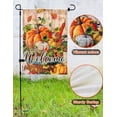 thumbnail image 4 of Set Of 2 Fall Pumpkin Welcome Garden Flags, Double Sided, 12"x18", Polka Dots & Buffalo Plaid, Best For Fall/Thanksgiving Decorations, 4 of 6
