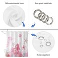 thumbnail image 5 of Pink Coastal Bathroom Shower Curtains with 12 Hooks Waterproof Shower Curtain for Stalls and Bathtubs Summer Ocean Coral Jellyfish Seahorse Starfish Decorative Bathroom Privacy Curtain 48x72 Inches, 5 of 9