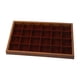thumbnail image 4 of Bandeja organizadora de joyas de 24 rejillas, caja de almacenamiento de joyas, bandejas de joyería multifunción de gran capacidad prácticas de madera, 4 of 9