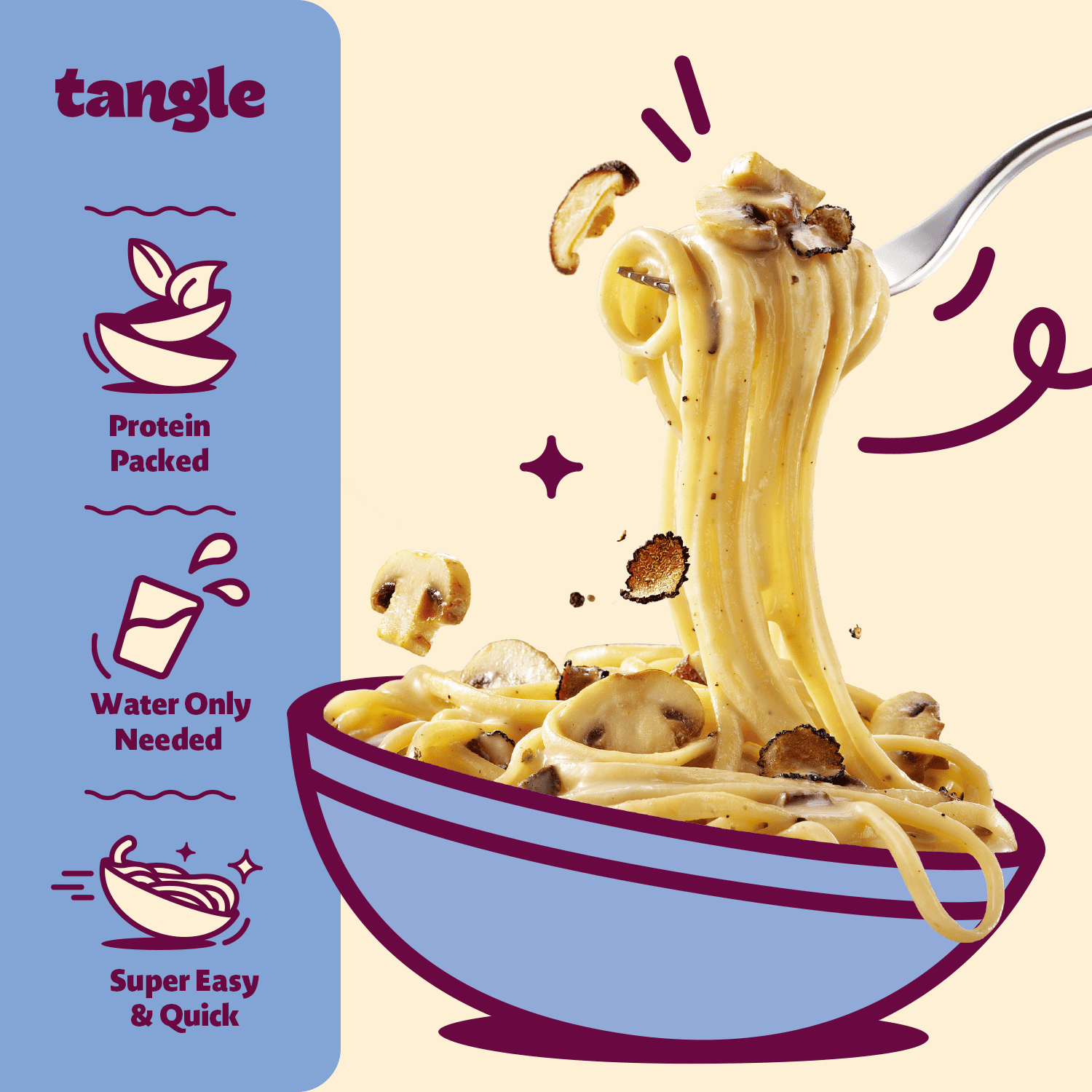 Samyang Tangle Creamy Mushroom Pasta Big Bowl
