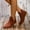 Brown, variant on Jsaierl Women's Stacked Mid Heel Ankle Boots V Cutout Pointed Toe Chunky Booties The Western Wear Fashion Cowboy Cowgirl Outfits Low Heel Walking Boots For Girl Ladies