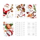 thumbnail image 1 of 6 hojas de pegatinas navideñas para ventanas, decoración navideña, copos de nieve, adhesivos estáticos, decoraciones navideñas para fiestas en, 1 of 9