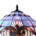 thumbnail image 2 of 20 Inch 2 Light Tiffany Style Table Lamp, Blue and Pink, 2 of 6