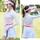 thumbnail image 3 of Mangas de mantón de golf para mujer, ropa de protección solar con mangas de seda helada, soporte deportivo para brazos L kusrkot Puño de chal de golf para mujer, 3 of 8