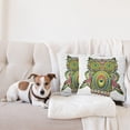thumbnail image 4 of Ambesonne Colorful Throw Pillow Cover 2 Pack, Owl Eye, 20", Multicolor, 4 of 5