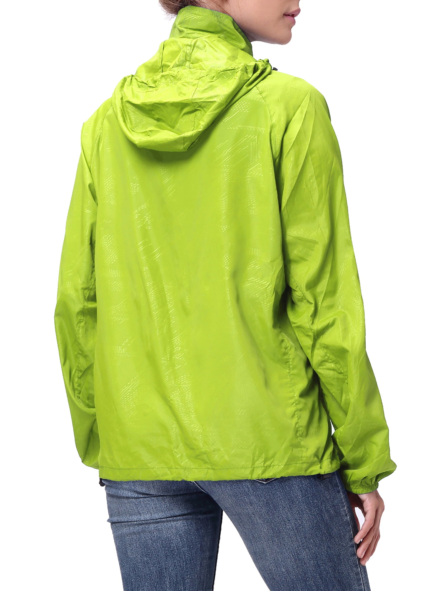 Mens Womens Sport Windbreaker Jackets Raincoat Lightweight Zip Waterproof Coat
