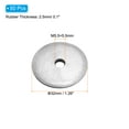 thumbnail image 2 of Uxcell M5.5x32mm Galvanized EPDM Bonded Sealing Neoprene Rubber Washers Gasket 50 Pack, 2 of 6
