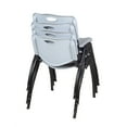 thumbnail image 2 of Regency M Stack Stacking Chair in Grey (Set of 4), 2 of 3