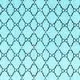 thumbnail image 1 of Ahgly Company Indoor Square Trellis Light Blue Contemporary Area Rugs, 8' Square, 1 of 4