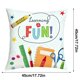 thumbnail image 3 of Reading Theme Pillow Covers Letter Printed Cushion Cases Decorative Throw Pillow Covers For Living Room Sofa Bedroom Home Decoration, 3 of 9
